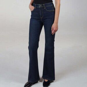 Etica Anya High Rise‎ Modern Flare Jeans Denim in Storm Chaser NEW Size 24